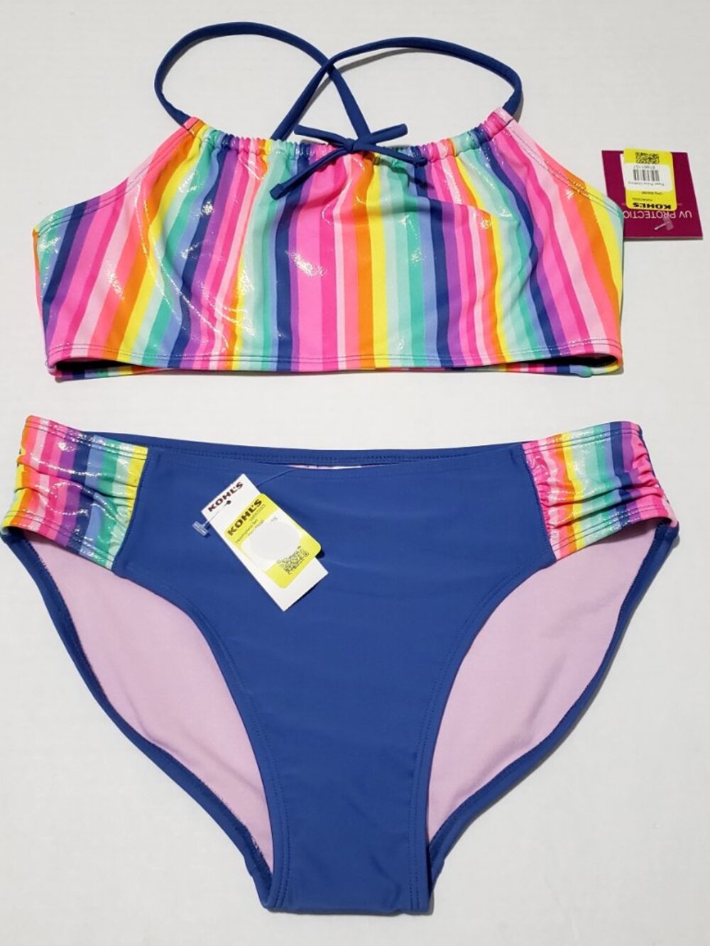 NWT SO Shimmer 2-Piece Girls Swimsuit